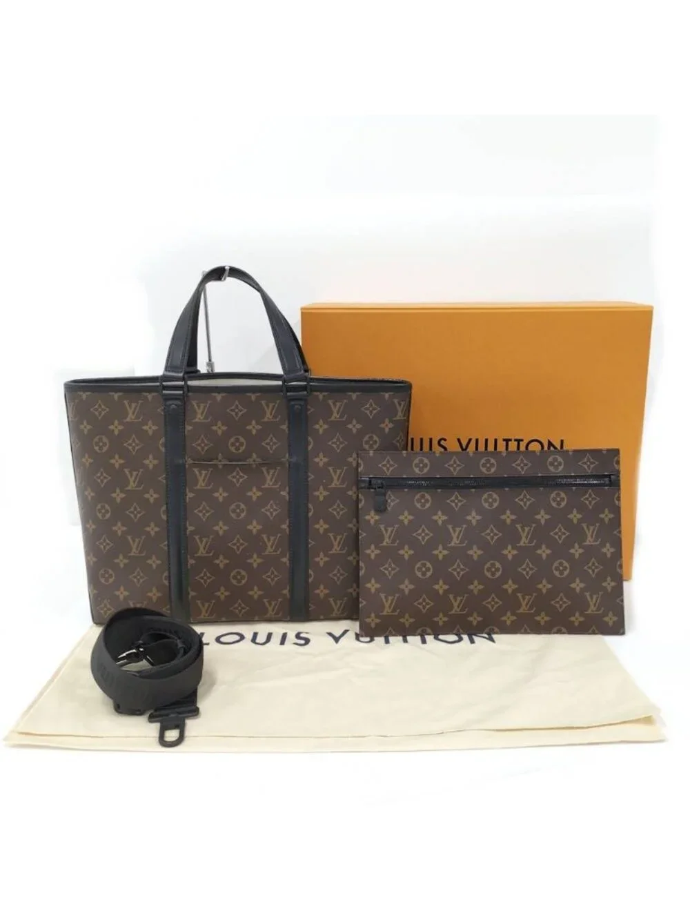 Louis Vuitton Weekend Tote GM Monogram Macassar